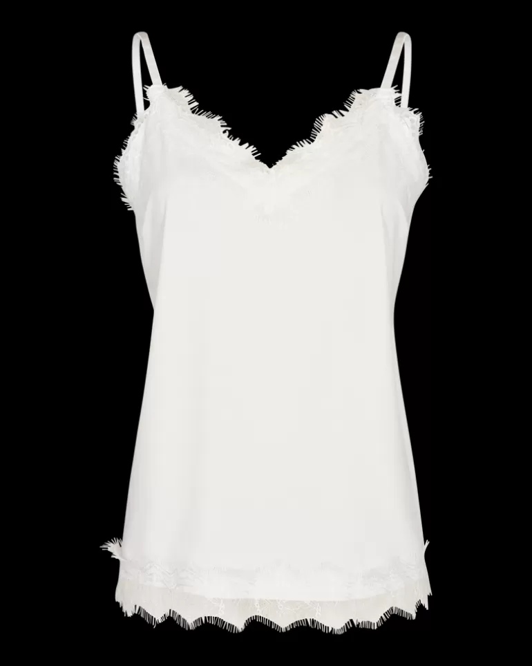 FREEQUENT FQBICCO  -  LACE TOP - WHITE Off-white Shop