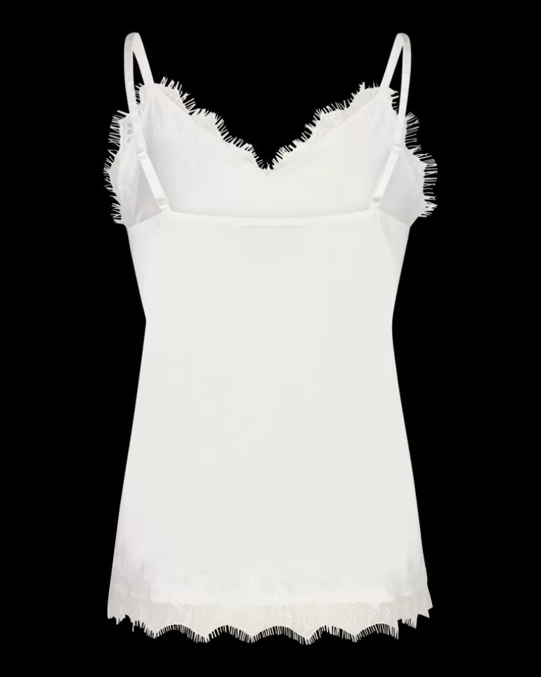 FREEQUENT FQBICCO  -  LACE TOP - WHITE Off-white Shop