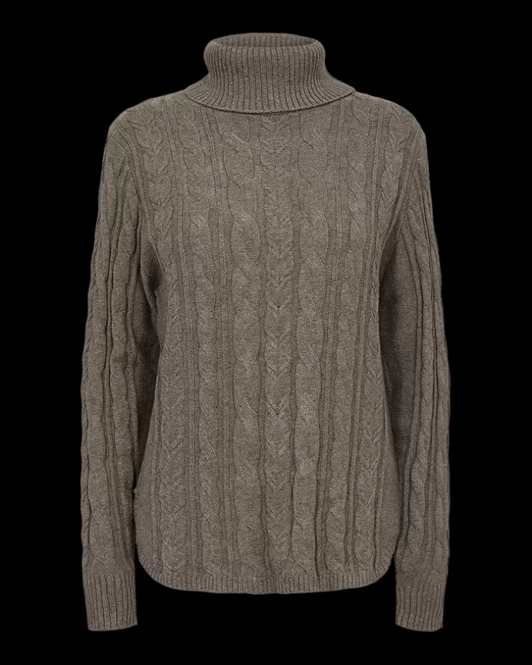 FREEQUENT FQCLAURA - PULLOVER - BROWN MorelMelange Shop