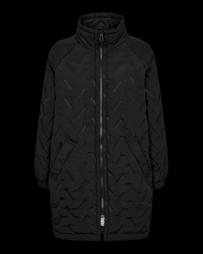 FREEQUENT FQCROWN - WADDED JACKET - Black Best