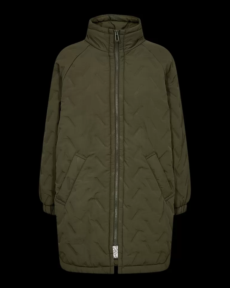 FREEQUENT FQCROWN - WADDED JACKET - GREEN OliveNight Sale