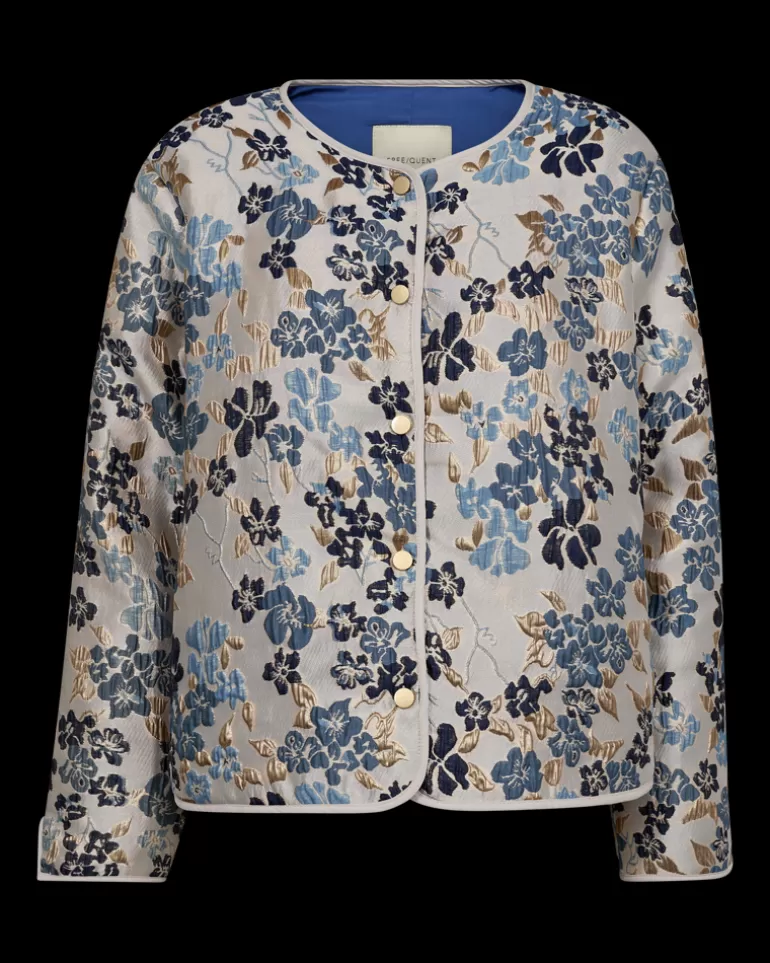 FREEQUENT FQFLORA-JACKET - BEIGE,BLUE Moonbeamw.ChambrayBlue Online