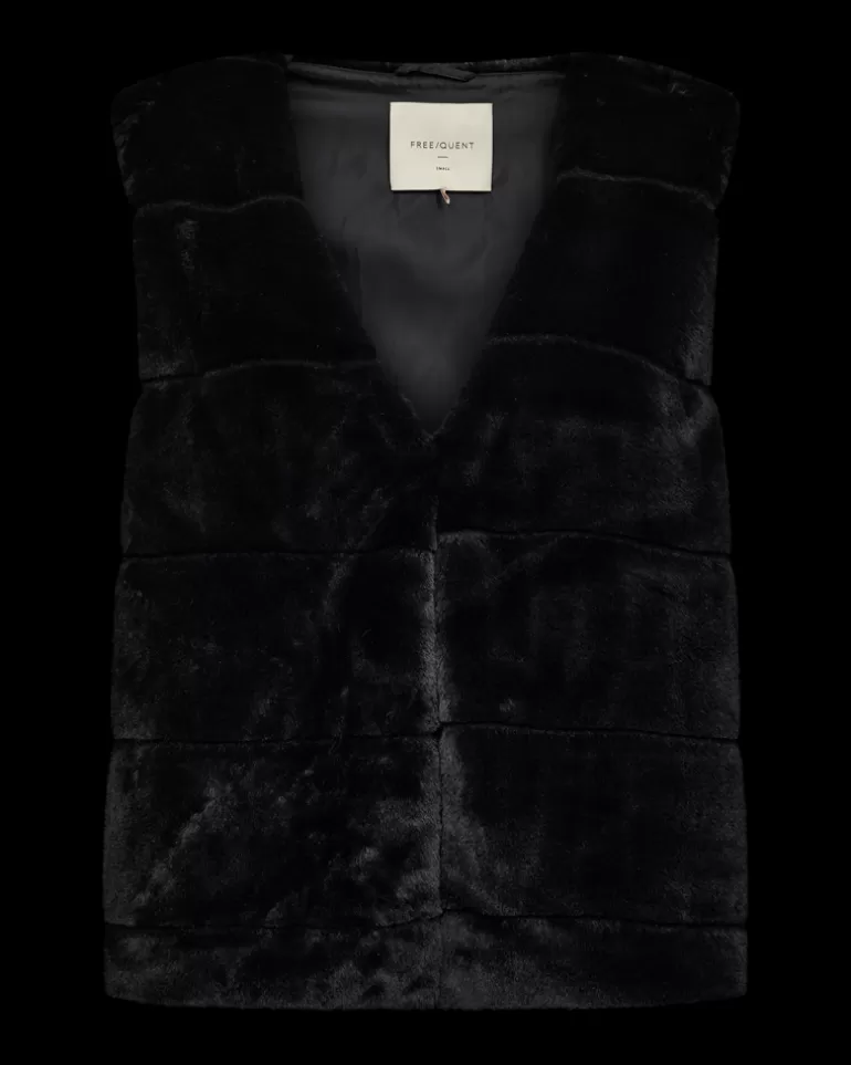 FREEQUENT FQFOXY - WAISTCOAT - Black Cheap