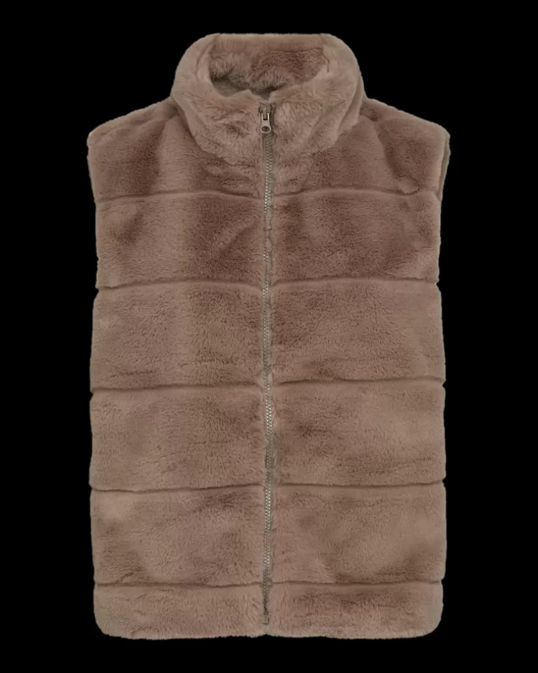 FREEQUENT FQFOXY - WAISTCOAT - BROWN DesertTaupe Clearance