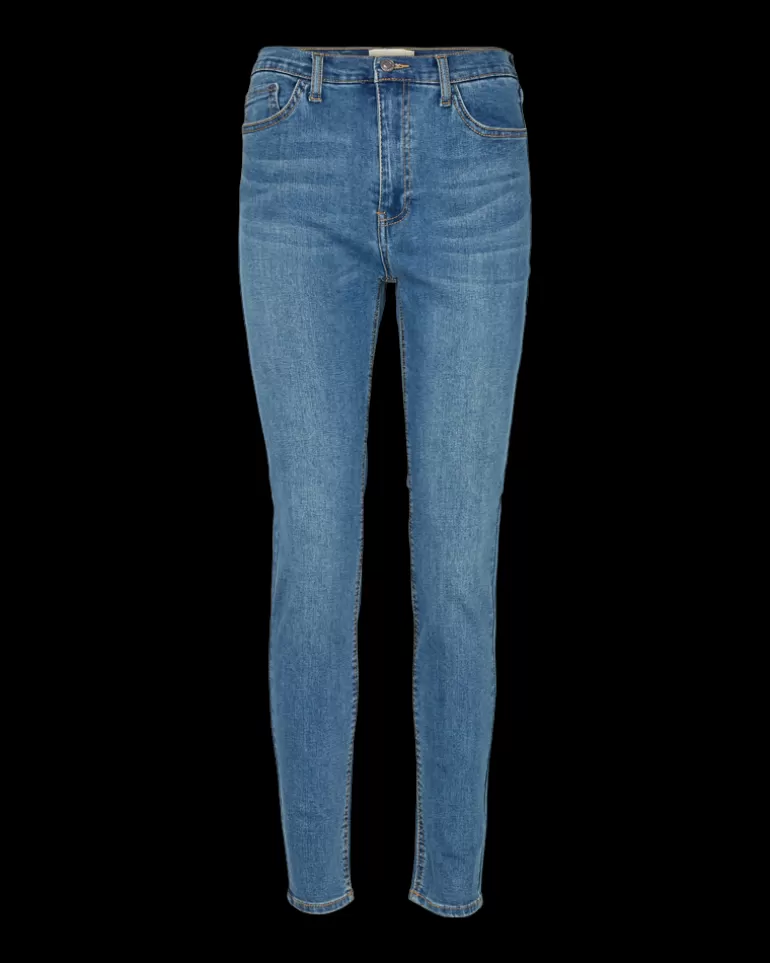 FREEQUENT FQHARLOW - JEANS WITH TIGHT FIT - BLUE VintageBlueDenim Flash Sale