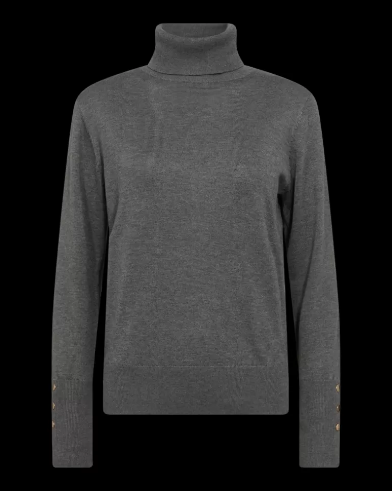 FREEQUENT FQKATIE - TURTLENECK - GREY Darkgreymelange Cheap