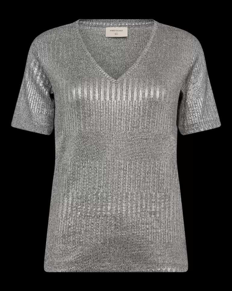 FREEQUENT FQMATTER - T-SHIRT - GREY MediumGreyMel.w.Silver Shop