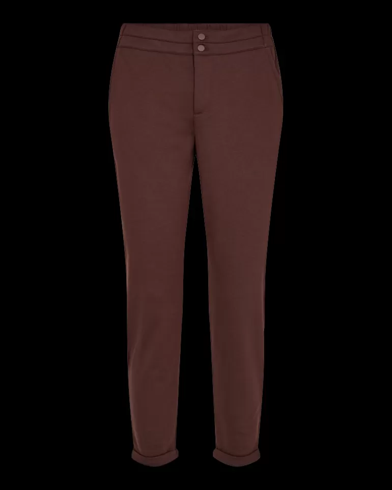 FREEQUENT FQNANNI - ANKLE PANTS - BROWN CoffeeBean New