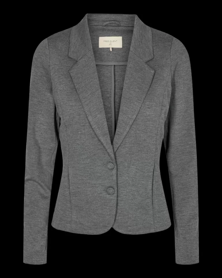 FREEQUENT FQNANNI - FORM-FITTING BLAZER - GREY Darkgreymelange Sale