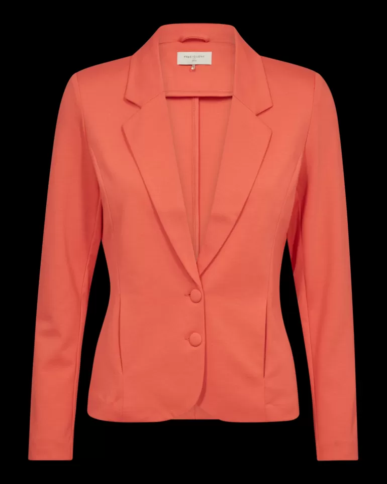 FREEQUENT FQNANNI - FORM-FITTING BLAZER - ORANGE HotCoral Clearance