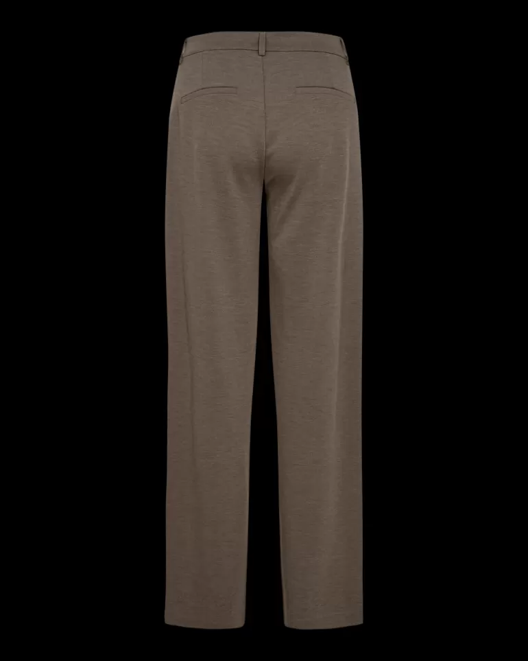 FREEQUENT FQNANNI - PANTS - BROWN MorelMelange New