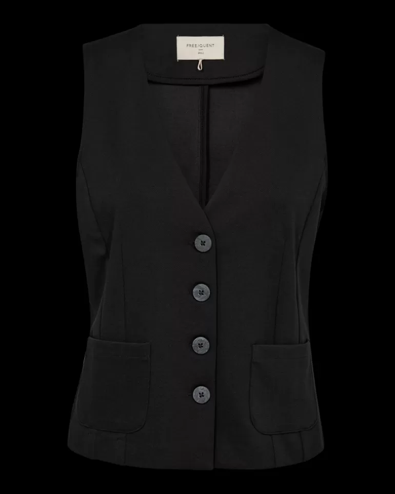 FREEQUENT FQNANNI - WAISTCOAT - Black Online