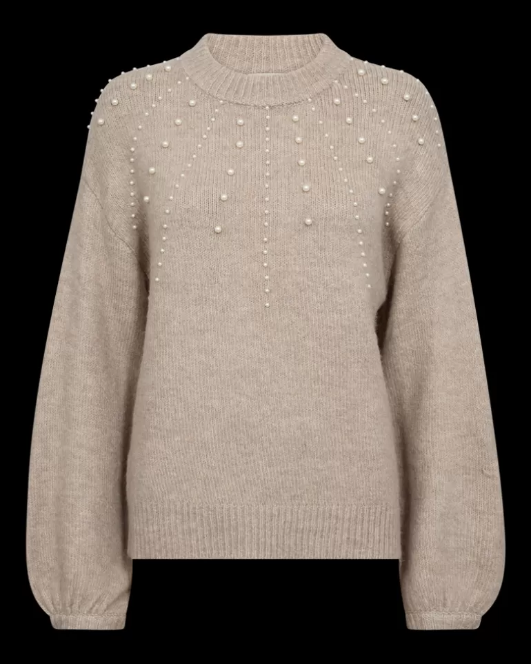 FREEQUENT FQPEARL - PULLOVER - BEIGE SimplyTaupeMel. Discount