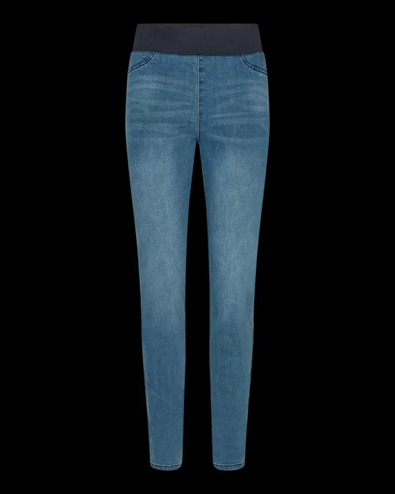 FREEQUENT FQSHANTAL - DENIM PANTS WITH ELASTIC WAISTBAND - BLUE Mediumblue Best Sale